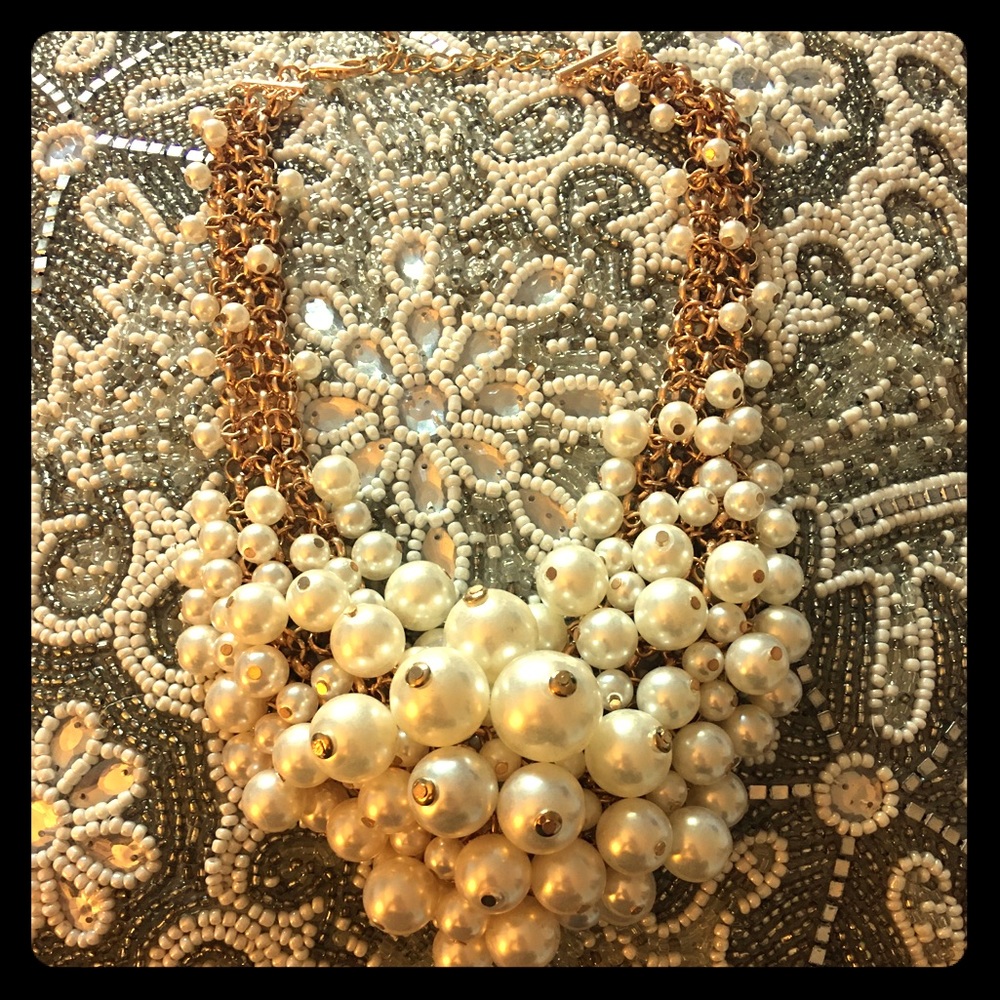 Statement Pearl Necklace & Earring Duo/Combo
